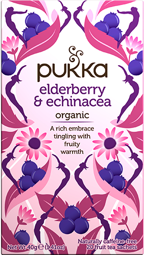 Pukka Elderberry & echinacea bio 20 builtjes